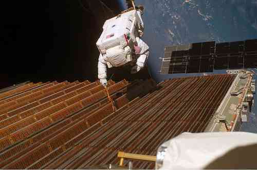 Astronauts Undertake Risky Spacewalk To Repair Solar Panel