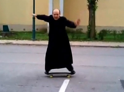 Video Of The Week - Hungary's Skateboarding Priest