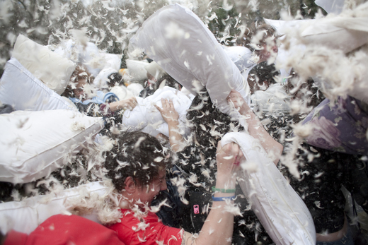 Video Of The Week - International Pillow Fight Day